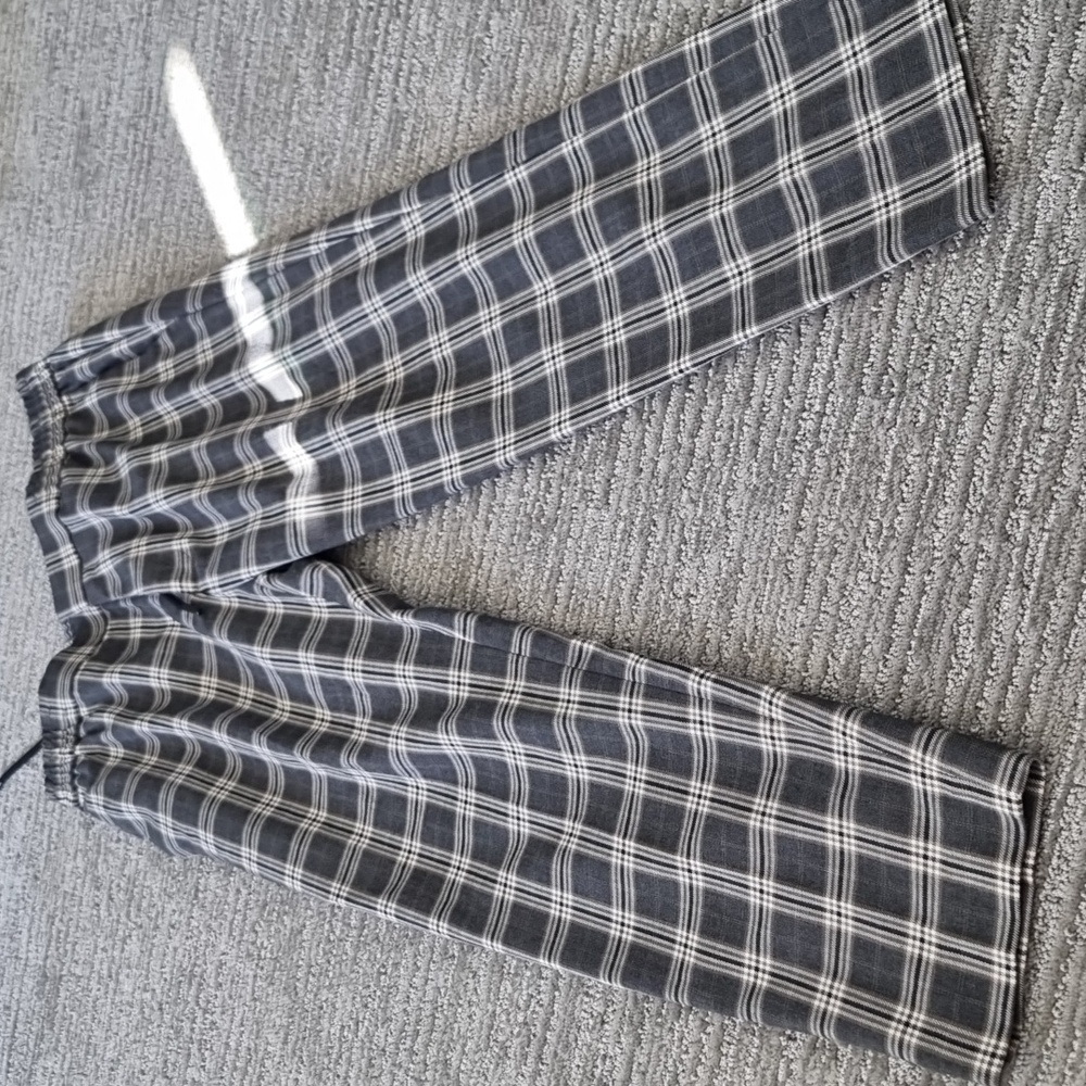 Topman Gray Plaid Men's Pants